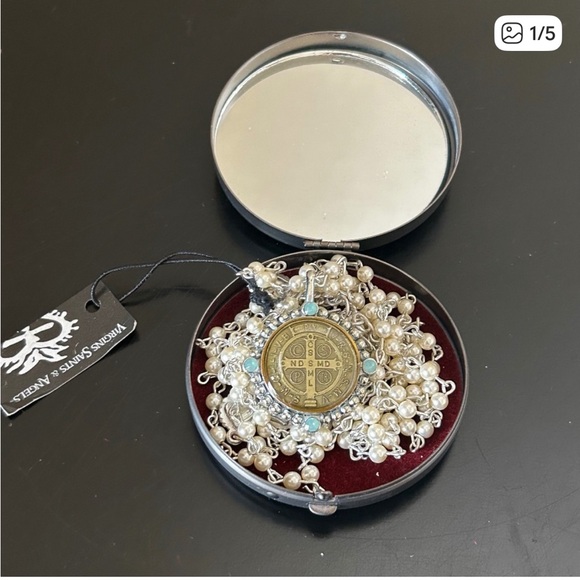 Virgins Saints & Angels Jewelry - Virgins Saints & Angels Silver, Pearl Necklace